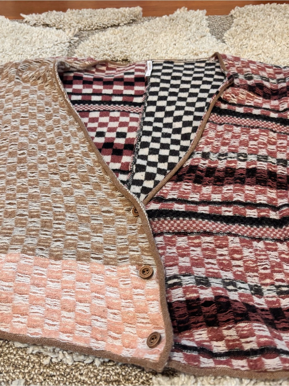 Free People Patchwork Cropped Cardigan - Picture 2 of 4